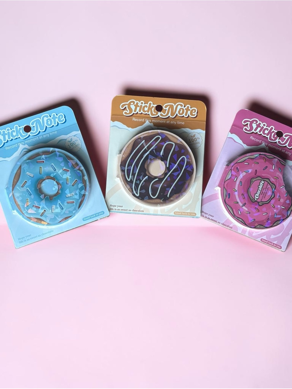 Donut Sticky Note Pad Set